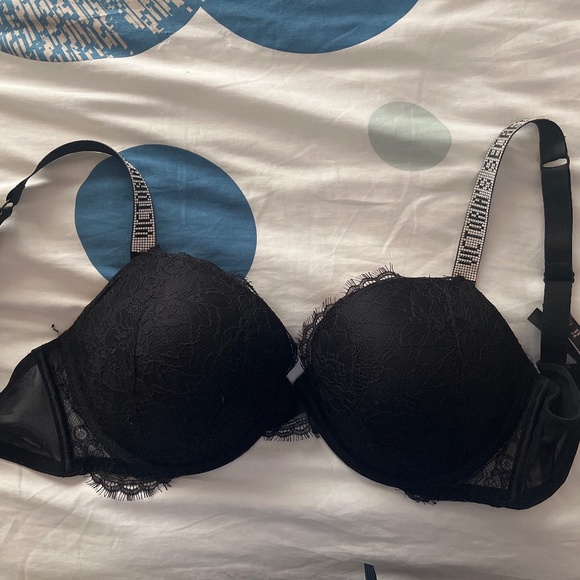 victoria secret sparkly black bra - Picture 1 of 3